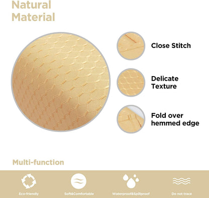 Bulk Solid Plaid Jacquard Spring Tablecloth Wrinkle and Water Resistant, Contemporary Woven Decorative Table Cover for Holiday Events Wholesale