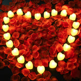 Bulk 2000/4000/8000 pcs Artificial Rose Petals with LED Tea Lights for Special and Romantic Nights Valentine's Day and Wedding Decor Wholesale