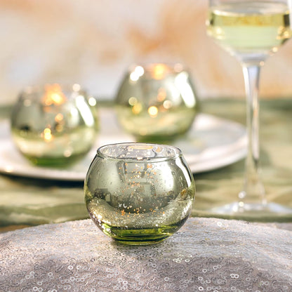 Bulk 12 Pcs Shine Bright Electroplated Glass Candle Holders for Weddings Parties Holidays Gifts and Bridal Showers Wholesale