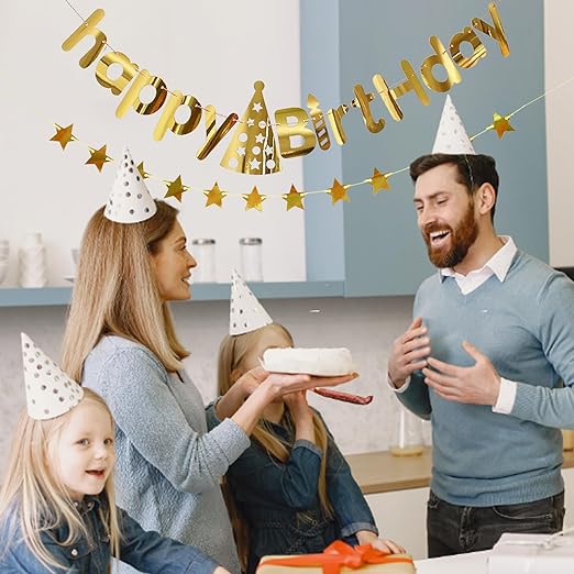 Bulk Glitter Happy Birthday Banner for Girls Boys Kids Adults Birthday Party Supplies Wholesale