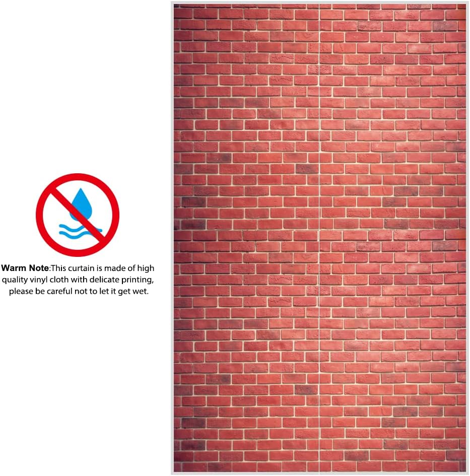 Bulk 78.7"x 49.2" Inches Classic Red Brick Wall Decor Christmas & Halloween Holiday Decoration Wholesale