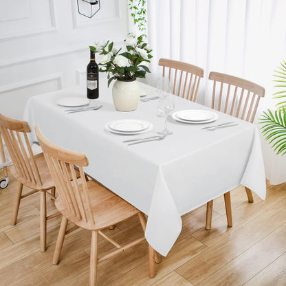 Bulk Solid Plaid Jacquard Spring Tablecloth Wrinkle and Water Resistant, Contemporary Woven Decorative Table Cover for Holiday Events Wholesale