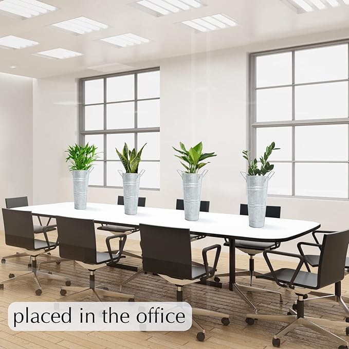 Bulk 1pc Galvanized Metal Flower Vase Rustic French Bucket Design for Home Decor Wedding Table Centerpieces Farmhouse Style Flower Holder Wholesale