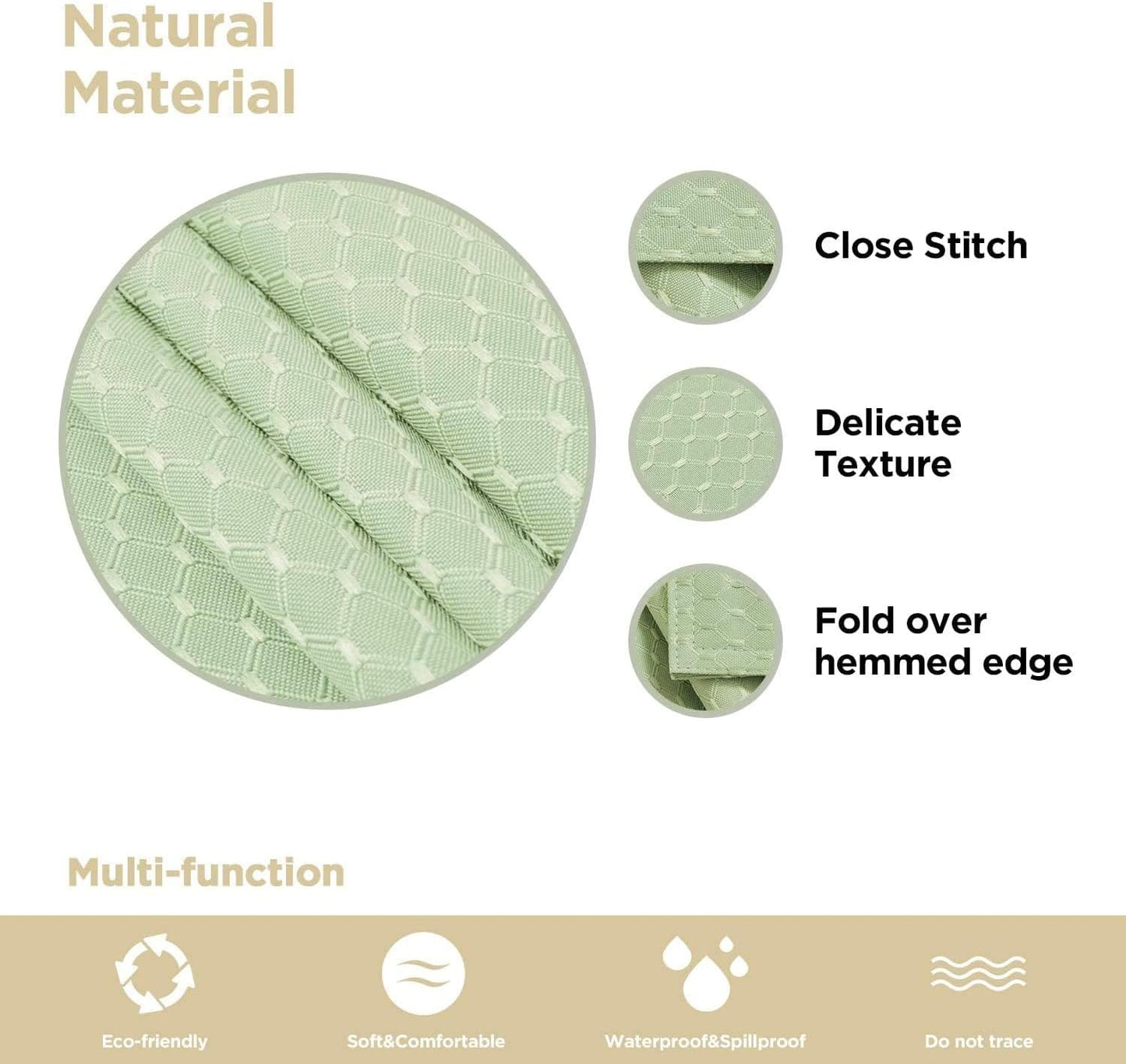 Bulk Solid Plaid Jacquard Spring Tablecloth Wrinkle and Water Resistant, Contemporary Woven Decorative Table Cover for Holiday Events Wholesale