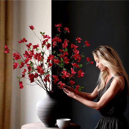 Bulk 4 Pcs Premium Artificial Bougainvillea Flower Branches for Versatile Event and Party Decor Wholesale