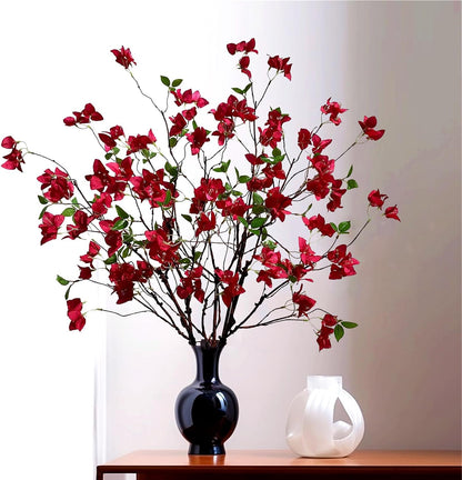 Bulk 4 Pcs Premium Artificial Bougainvillea Flower Branches for Versatile Event and Party Decor Wholesale