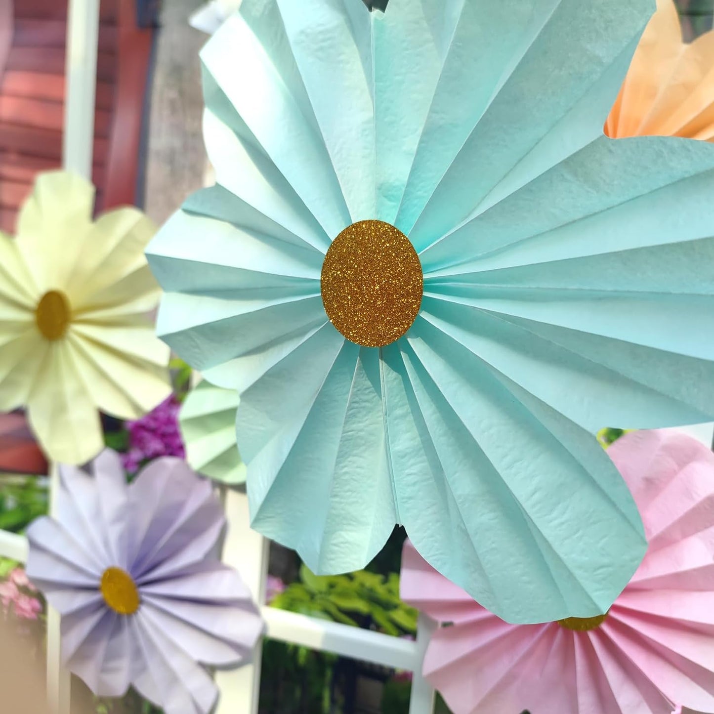 Bulk 6 Pcs Dreamy Wedding Wall Background Decoration 12 Inch Paper Flowers Perfect for Bridal Showers and Birthday Celebrations Wholesale