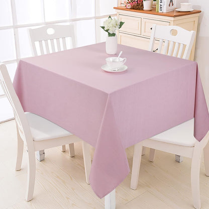 Bulk Solid Plaid Jacquard Spring Tablecloth Wrinkle and Water Resistant, Contemporary Woven Decorative Table Cover for Holiday Events Wholesale