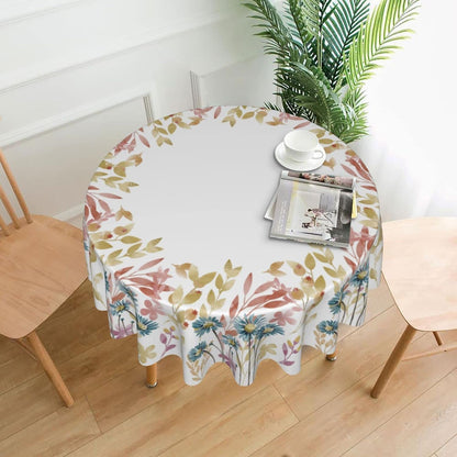 Bulk 60 Inch Round Tablecloth Stain Resistant Polyester Table Cover for Kitchen Dining Buffet Parties and Camping Mandala Design Wholesale