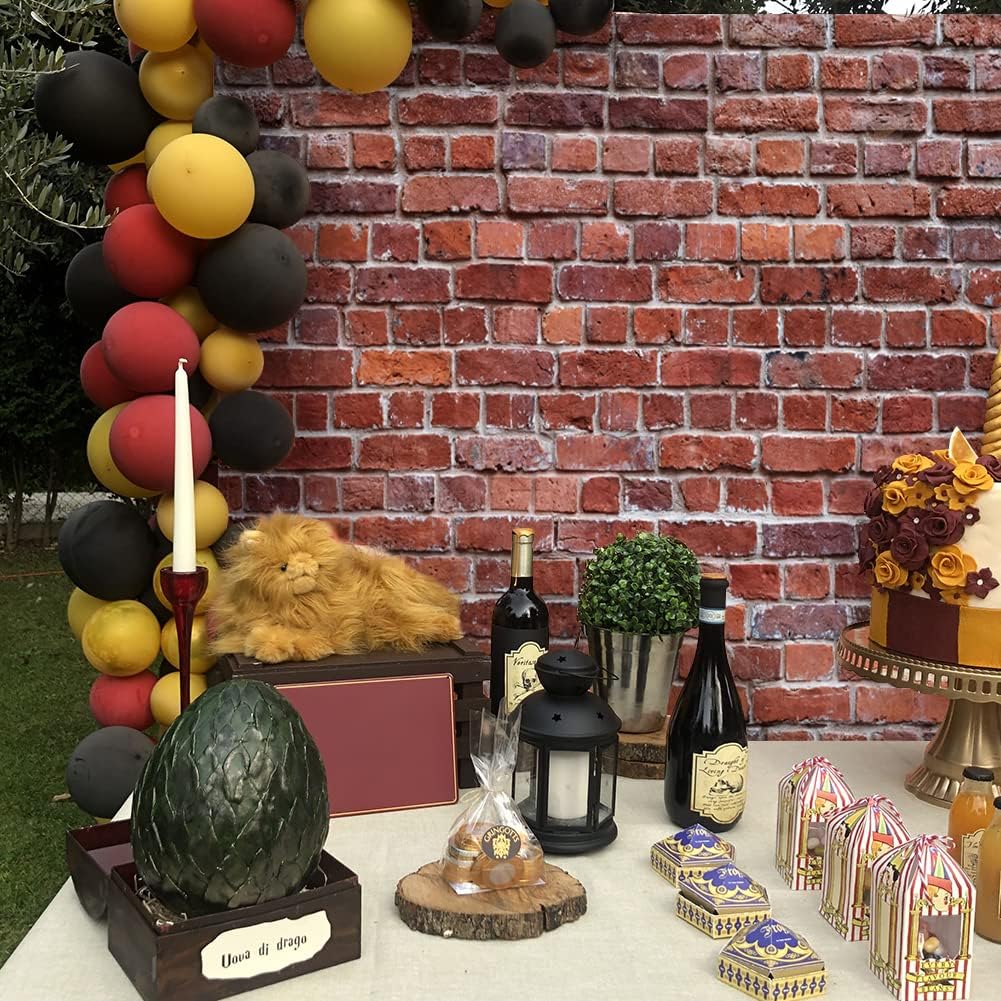 Bulk 78.7"x 49.2" Inches Classic Red Brick Wall Decor Christmas & Halloween Holiday Decoration Wholesale