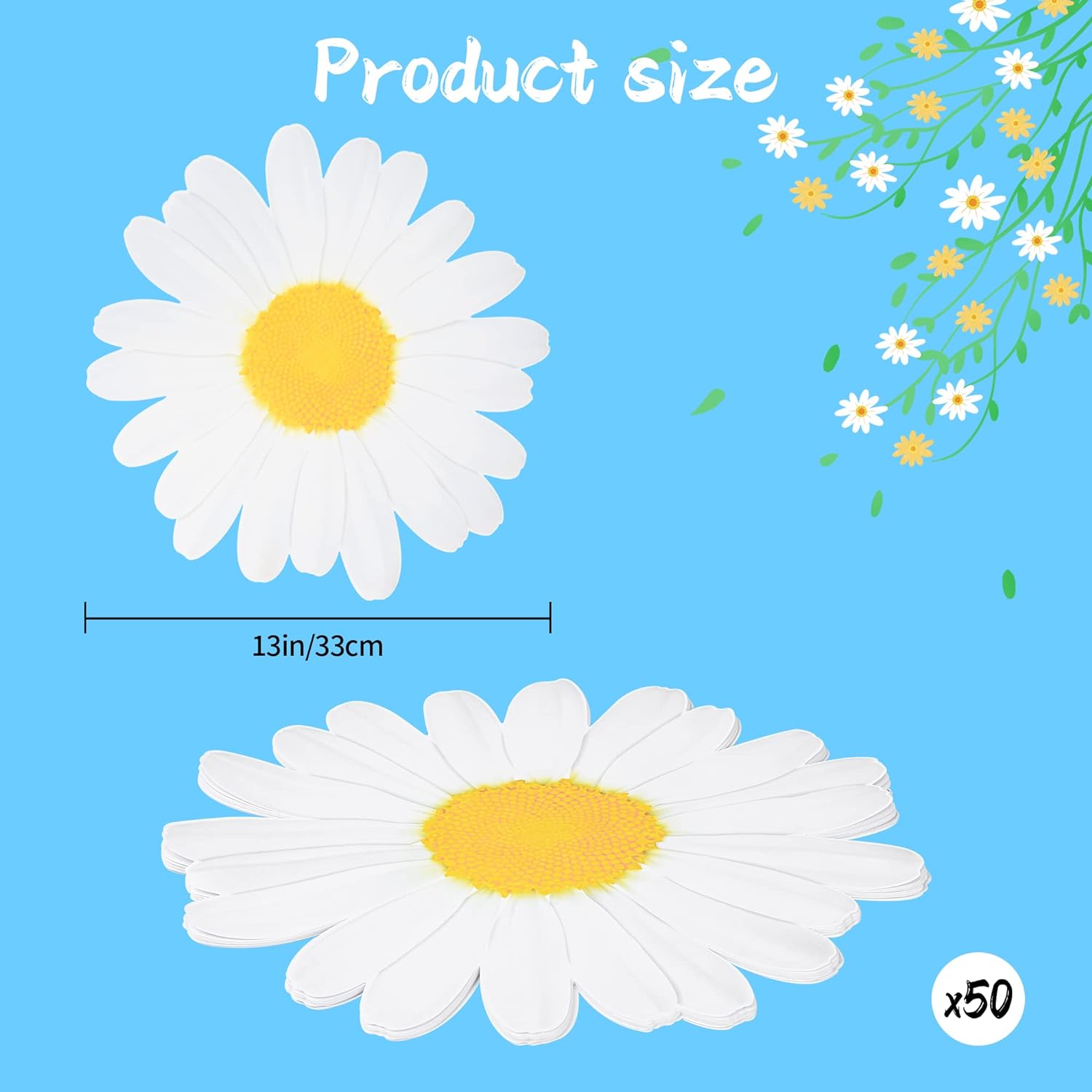 Bulk 50 Pcs Disposable Sunflower Shaped Paper Placemats Floral Chargers for Wedding Bridal Baby Shower Spring Summer Parties Wholesale