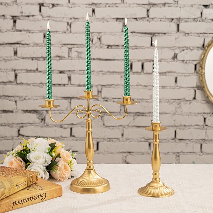 Bulk Set of 4 Taper Candles for Wedding Dinner Parties Galas Award Ceremonies Religious Holiday Decor Wholesale