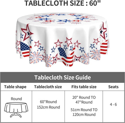 Bulk 60 Inch Round Tablecloth Stain Resistant Polyester Table Cover for Kitchen Dining Buffet Parties and Camping Mandala Design Wholesale