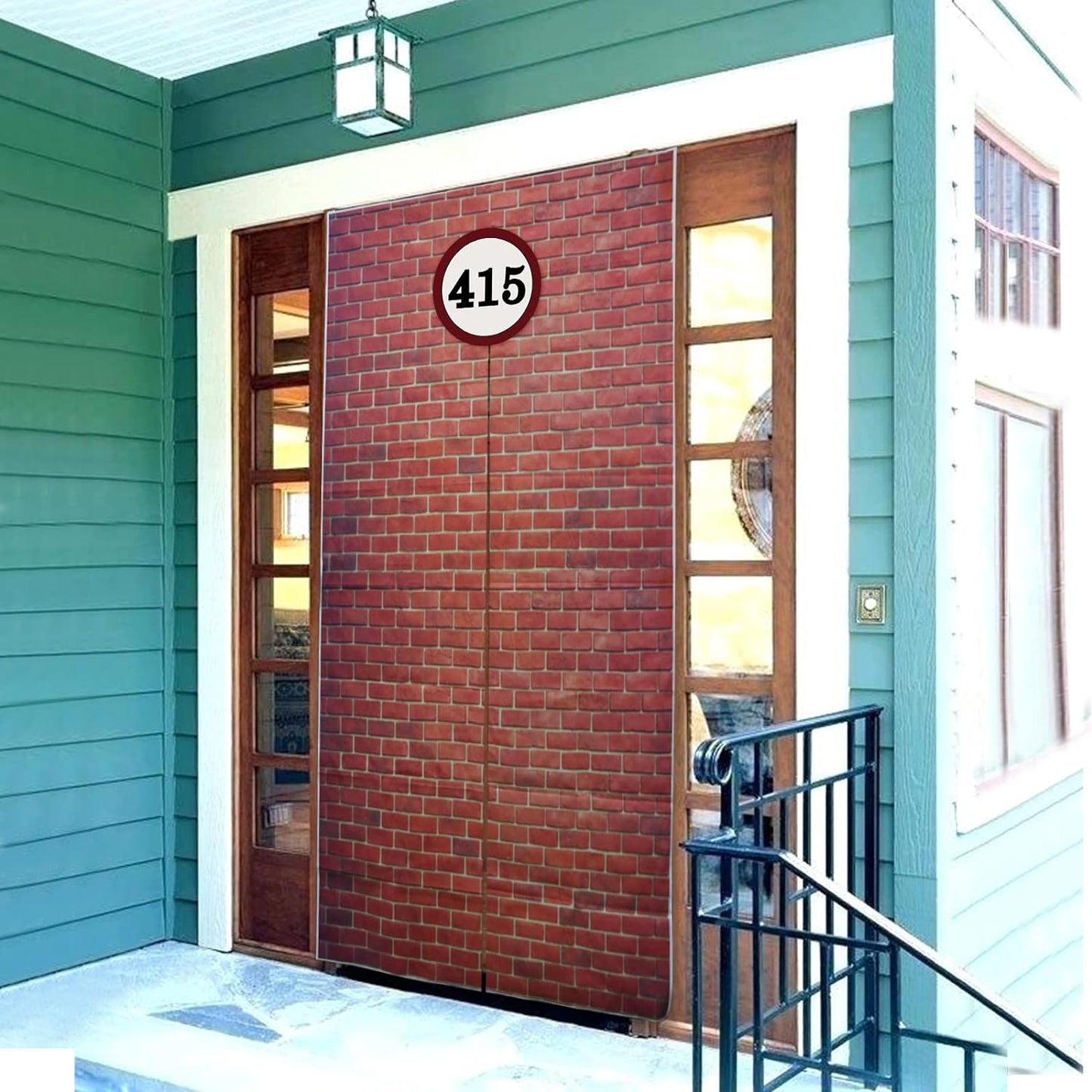 Bulk 78.7"x 49.2" Inches Classic Red Brick Wall Decor Christmas & Halloween Holiday Decoration Wholesale