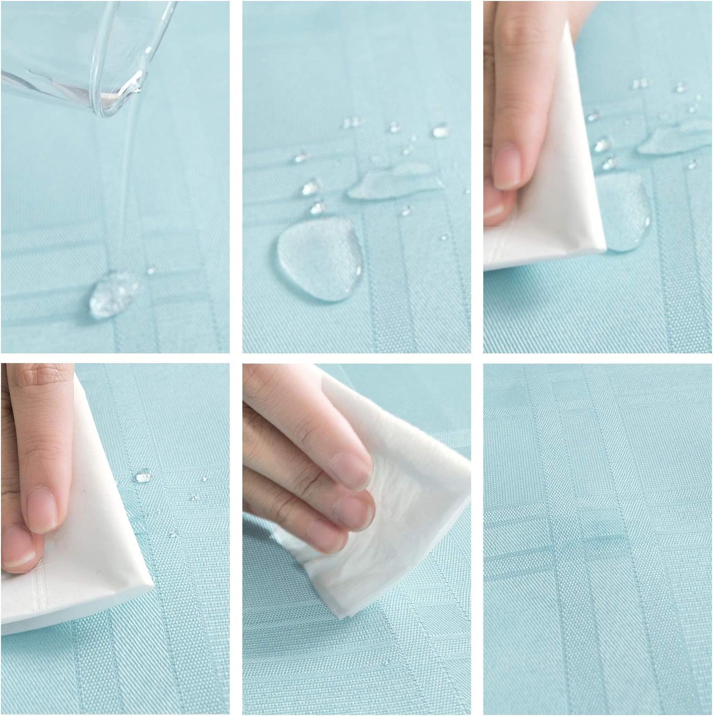 Bulk Solid Plaid Jacquard Spring Tablecloth Wrinkle and Water Resistant, Contemporary Woven Decorative Table Cover for Holiday Events Wholesale