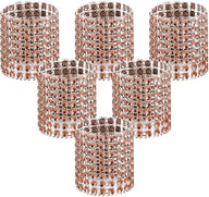 Bulk 50 Pcs Water Diamond Napkin Rings: Sparkling Decor for Table Settings Weddings Dinners Holiday Parties and Family Gatherings Wholesale