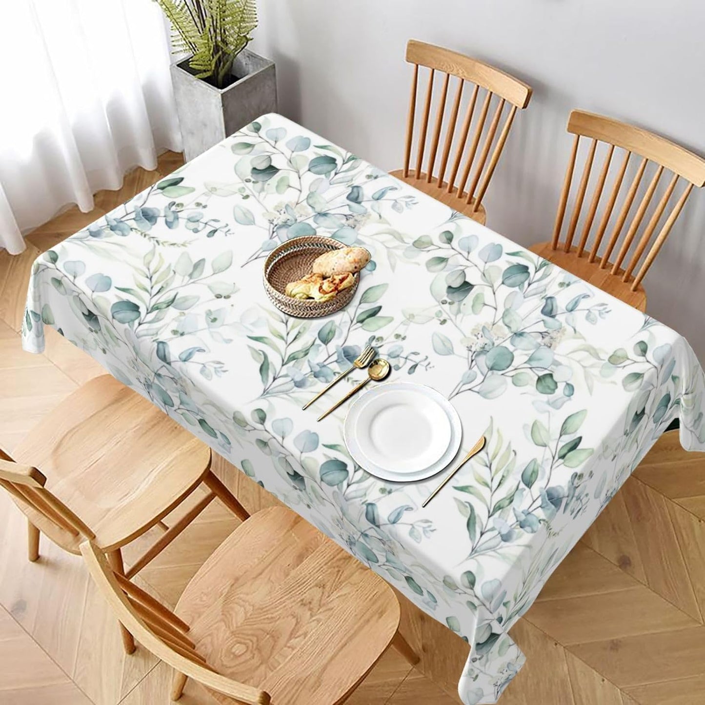 Bulk 60 Inch Round Tablecloth Stain Resistant Polyester Table Cover for Kitchen Dining Buffet Parties and Camping Mandala Design Wholesale