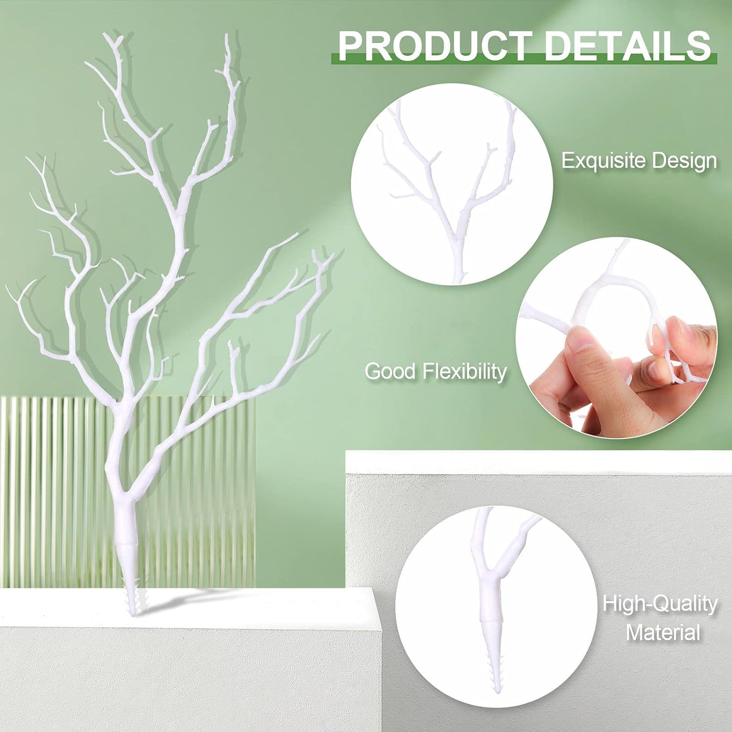 Bulk 10 Pcs Artificial Antler Shaped Manzanita Branches for Wedding Table Decor and Parties Wholesale