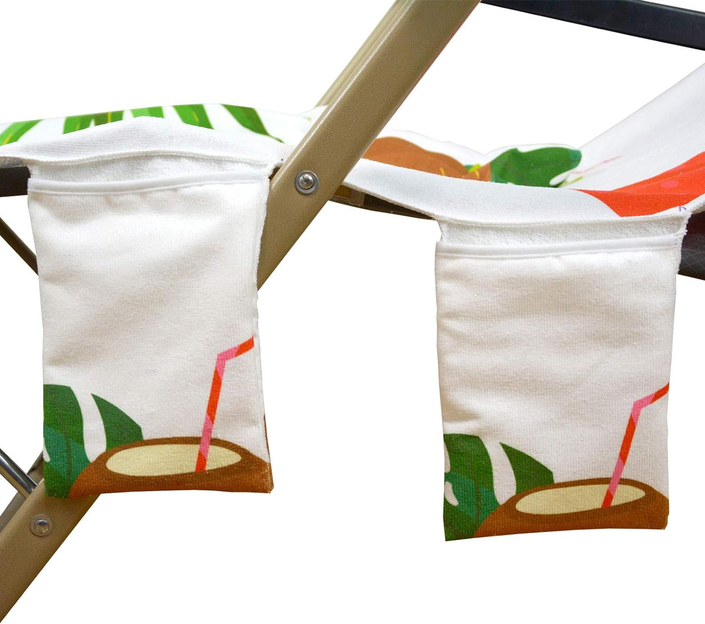 Bulk Beach Folding Chair Cover with Pockets Suitable for Patio Loungers Ideal for Sunbathing and Pool Party Decor Wholesale