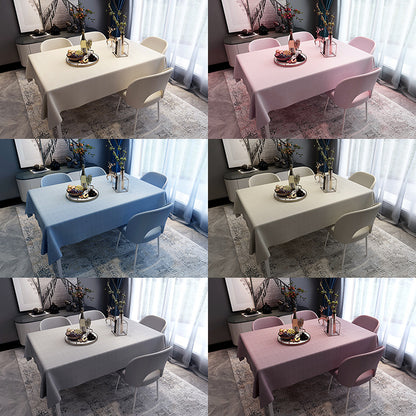 Bulk 2 Pcs Pink Tablecloths for Rectangle Dining Tables Water Proof PVC Table Cover Wholesale