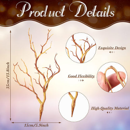 Bulk 10 Pcs Artificial Antler Shaped Manzanita Branches for Wedding Table Decor and Parties Wholesale