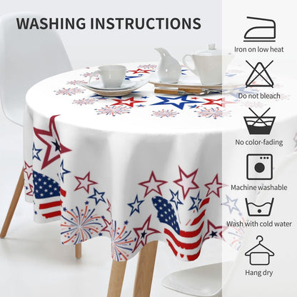Bulk 60 Inch Round Tablecloth Stain Resistant Polyester Table Cover for Kitchen Dining Buffet Parties and Camping Mandala Design Wholesale