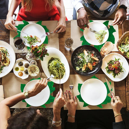 Bulk 50 Pcs Hawaiian Leaf Table Mats Perfect for Summer Parties Weddings and More Wholesale