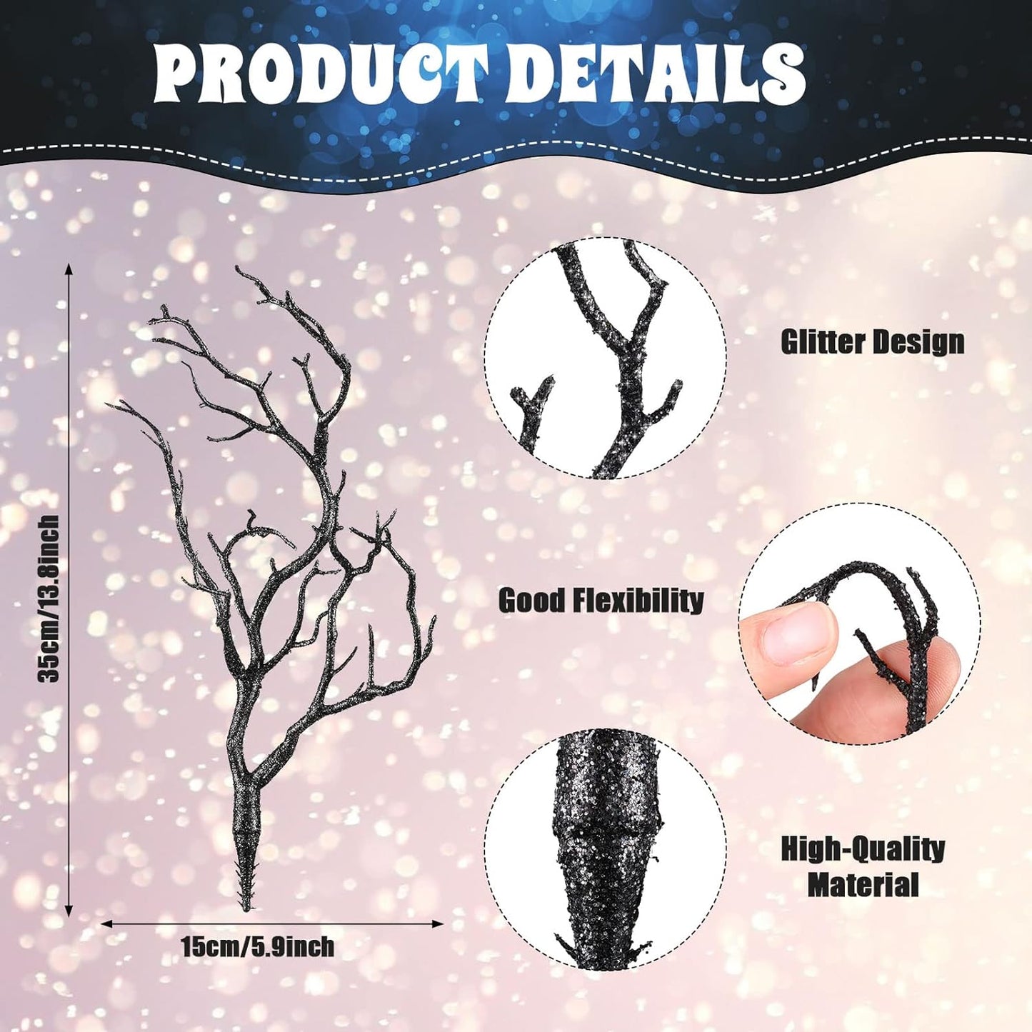 Bulk 10 Pcs Artificial Antler Shaped Manzanita Branches for Wedding Table Decor and Parties Wholesale