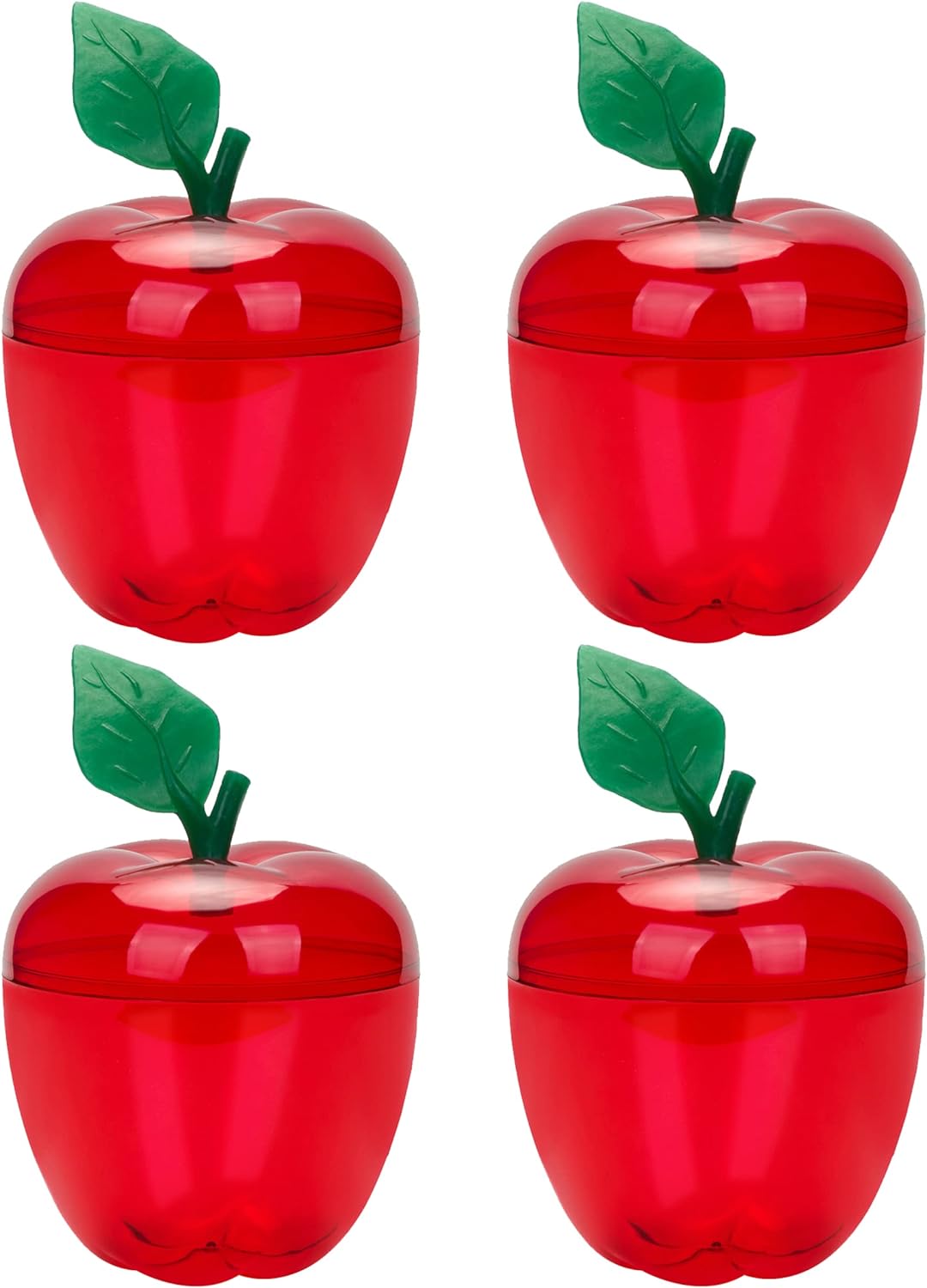 Bulk Large Clear Apple Containers Candy Toy Fillable Jars Back to School Teacher Gifts Wedding Ornaments Christmas Decorations Wholesale