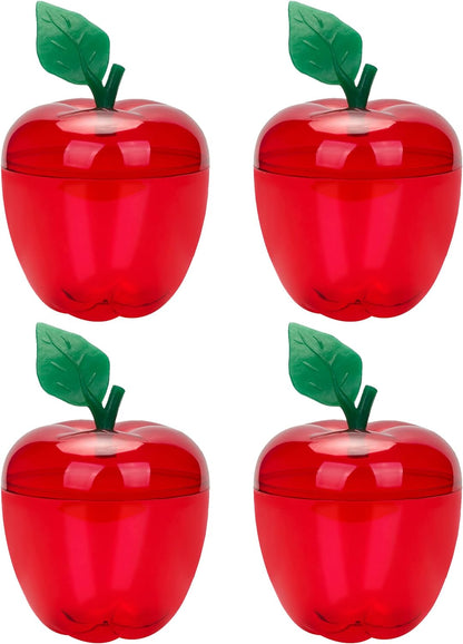 Bulk Large Clear Apple Containers Candy Toy Fillable Jars Back to School Teacher Gifts Wedding Ornaments Christmas Decorations Wholesale