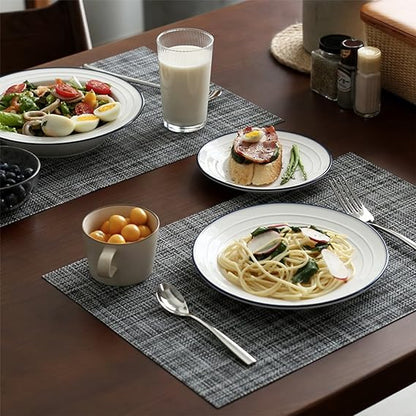 Bulk 2 PCS 17 Inch PVC Placemat Non-Slip Heat Resistant Placemat Wholesale