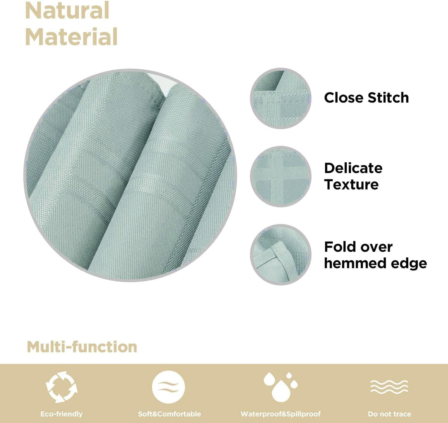 Bulk Solid Plaid Jacquard Spring Tablecloth Wrinkle and Water Resistant, Contemporary Woven Decorative Table Cover for Holiday Events Wholesale