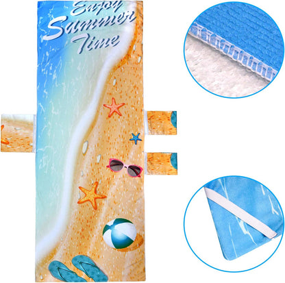 Bulk Beach Folding Chair Cover with Pockets Suitable for Patio Loungers Ideal for Sunbathing and Pool Party Decor Wholesale