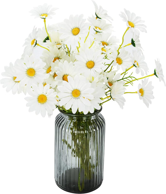 Premium 8 Pack Artificial Daisy Flowers High Quality Silk Chamomile Bouquets Wedding Party Home Decor Indoor Outdoor Centerpieces