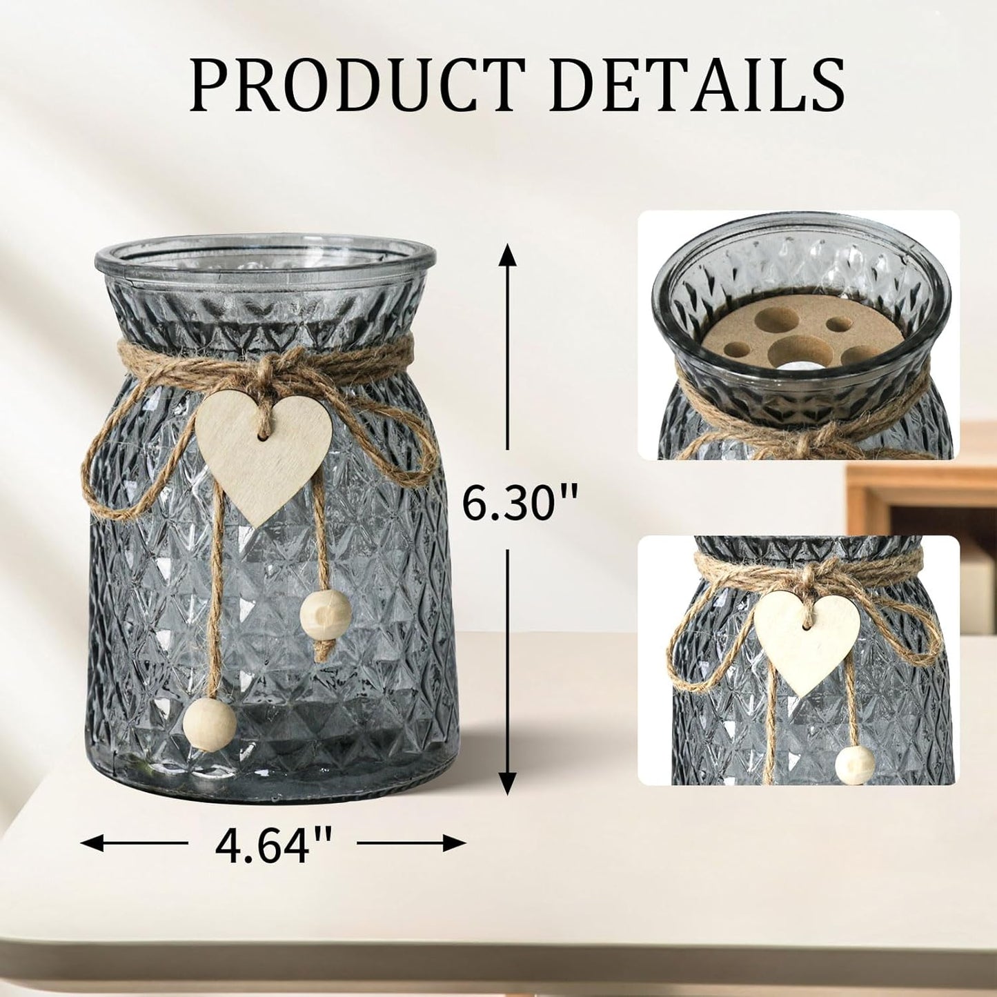 Premium Artificial Silk Flowers in Vase - High-Quality Table Centerpieces for Dining Room Kitchen Coffee Table Decor & Events