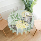 Bulk 60 Inch Round Tablecloth Stain Resistant Polyester Table Cover for Kitchen Dining Buffet Parties and Camping Mandala Design Wholesale
