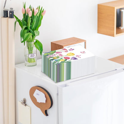 Bulk 50 Pcs Spring Floral Paper Napkins Tulip Guest Napkins for Parties Weddings and Birthday Party Decorations Wholesale