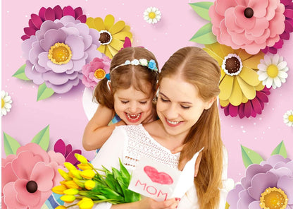 Bulk 7x5ft Mother's Day Banner Background Photography Backdrops for Mother's Day Party Decor and Decoration Wholesale