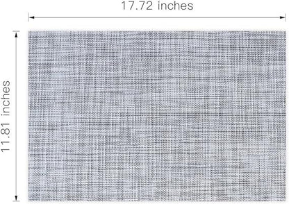 Bulk 2 PCS 17 Inch PVC Placemat Non-Slip Heat Resistant Placemat Wholesale