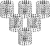Bulk 50 Pcs Water Diamond Napkin Rings: Sparkling Decor for Table Settings Weddings Dinners Holiday Parties and Family Gatherings Wholesale
