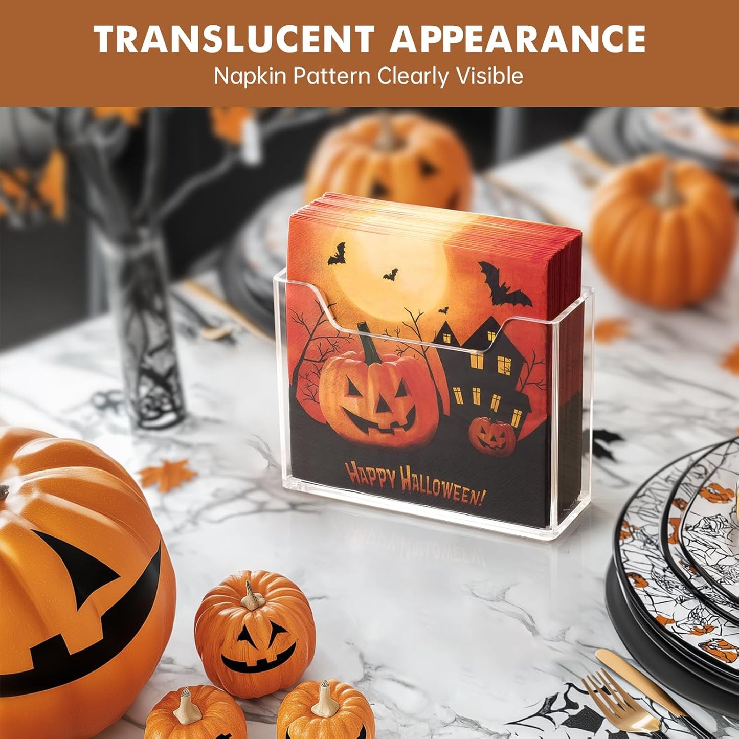 Bulk 10Pcs Acrylic Napkin Holder for Table Clear Plastic Vertical Napkins Holders Modern Square Paper Napkin Holders for Kitchen Dinner Table Guest Napkin Holder for Home Hotel Restaurant Bar Wholesale