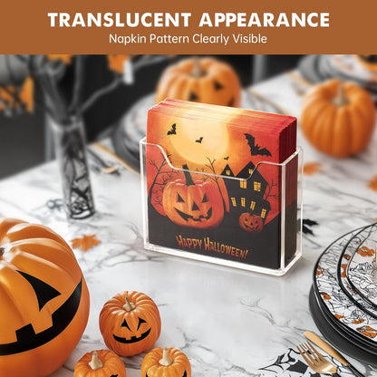 Bulk 10Pcs Acrylic Napkin Holder for Table Clear Plastic Vertical Napkins Holders Modern Square Paper Napkin Holders for Kitchen Dinner Table Guest Napkin Holder for Home Hotel Restaurant Bar Wholesale