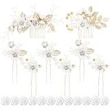 Bulk Floral Hair Pins 2025 Trio Handmade Pearls Boho Wedding Accessories for Bridesmaids Outdoor Ceremony Prom Wholesale