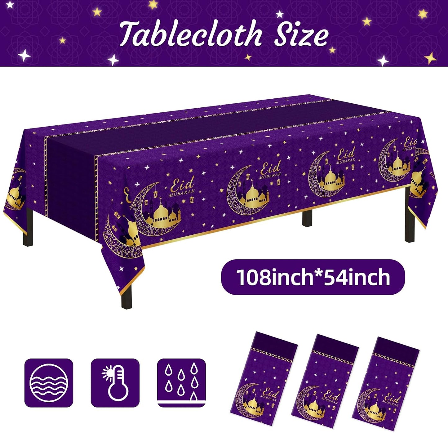 Bulk Vibrant Rainbow Disposable Tablecloth 54x108 Inches Ideal for Birthday Parties Buffets Disco and Mermaid Themed Decor Wholesale