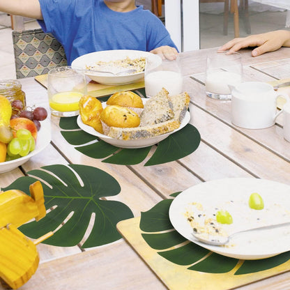 Bulk 50 Pcs Hawaiian Leaf Table Mats Perfect for Summer Parties Weddings and More Wholesale