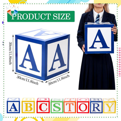 Bulk ABC Alphabet 123 Balloon Box 30x30 Inch School Party Decorations Graduation Birthday and Baby Shower Decor Wholesale