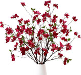 Bulk 4 Pcs Premium Artificial Bougainvillea Flower Branches for Versatile Event and Party Decor Wholesale