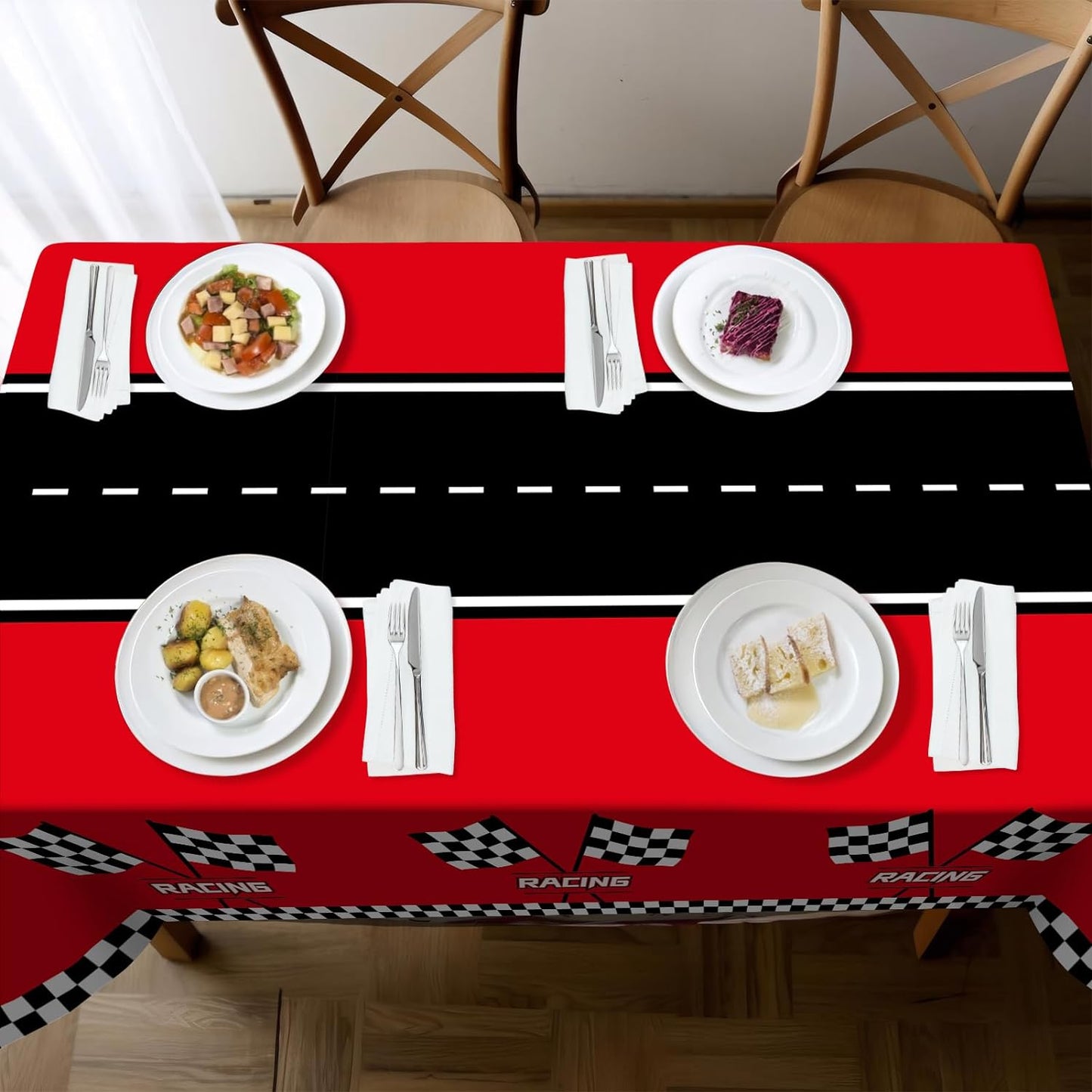 Bulk Vibrant Rainbow Disposable Tablecloth 54x108 Inches Ideal for Birthday Parties Buffets Disco and Mermaid Themed Decor Wholesale