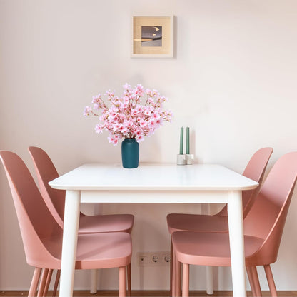 Wedding Floral Backdrop Decor Premium 6 Pcs Artificial Cherry Blossom Branches Silk UV Resistant for Venue Styling