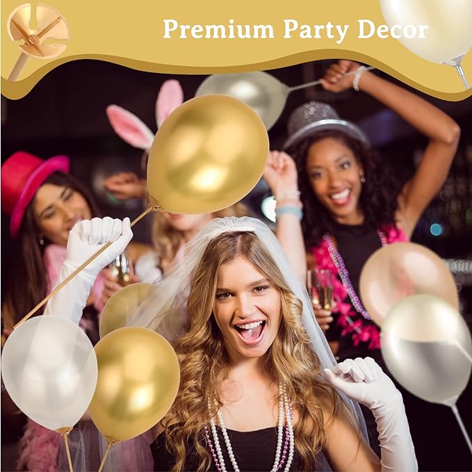 Bulk 100 Pcs 12.6 Inch Plastic Balloon Sticks for Birthday Party Anniversary Wedding Decoration Wholesale